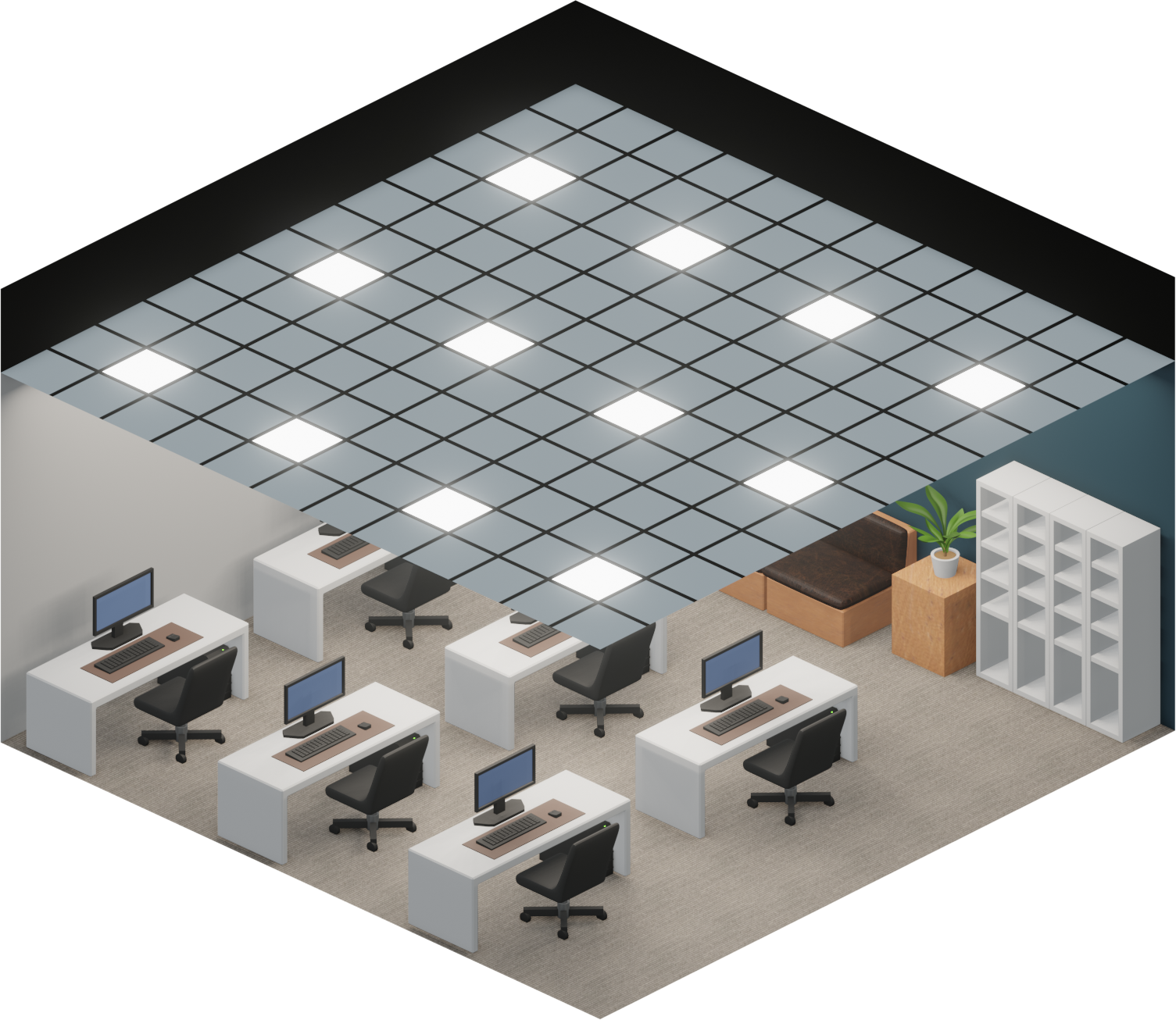 金鍏電子LED平板燈具GW-555輕鋼架型燈具安裝參考4